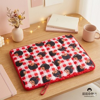 พรีออเดอร์ 💻 กระเป๋าใส่โน้ตบุ๊ก (บุฟองน้ำ) Monchhichi ลายตาร…