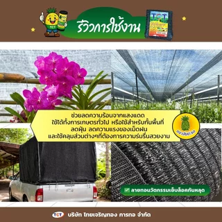 ☀️ TCT สแลน90-100ม.📌สแลนกันแดด ตาข่ายกรองแสง สแลน TCT ทอ 1 เข็ม เย็บล็อคกันหลุด ทนทาน ✅หน้ากว้าง1ม./1.5./2ม./3ม.