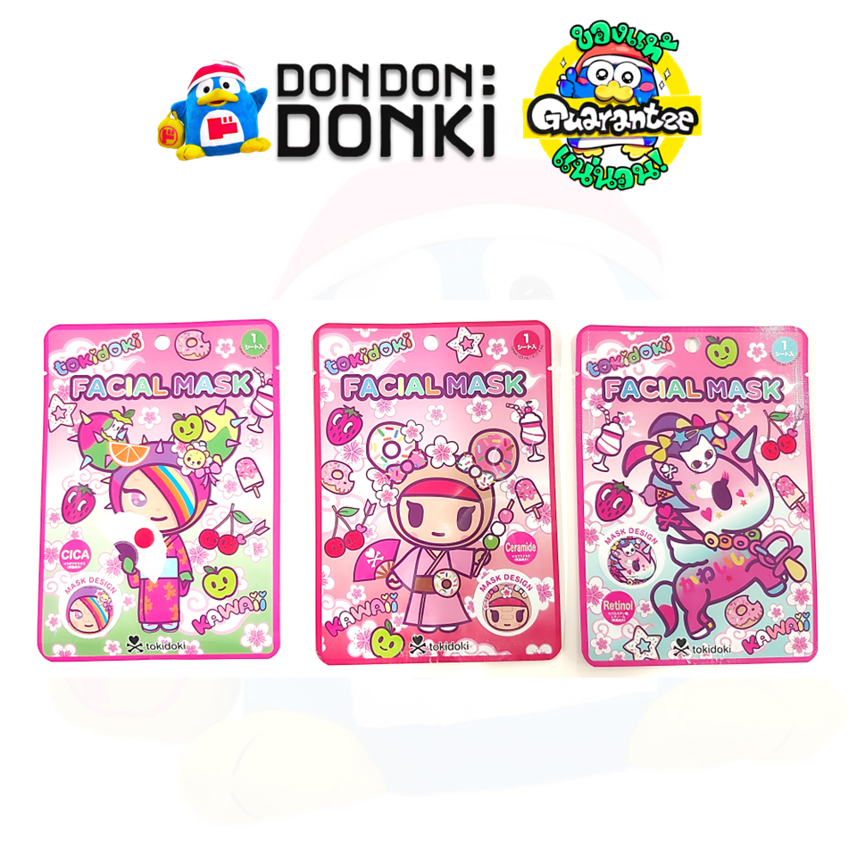 [มาส์กหน้าลายน่ารักคิ้วท์จากโทกิโดกิ] TOKIDOKI FACIAL MASK 1 Sheet