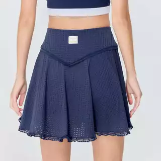 Janesuda x Wakingbee Court Skorts กระโปรง เทนนิส กอล์ฟ พร้อมซับในขาสั้น ผ้าฉลุ แต่งริมลูกไม้ มีกระเป๋าซ่อน