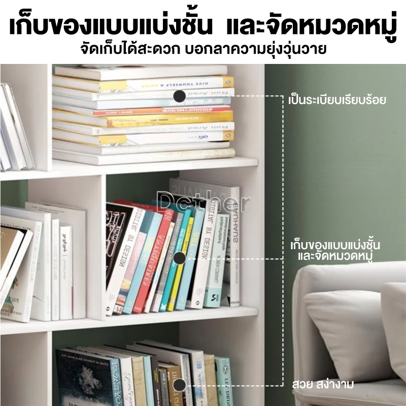 GYG ชั้นวางหนังสือ สไตล์มินิมอล ชั้นวางของเล่น thumbnail 6