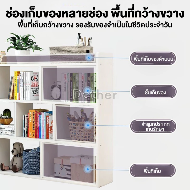 GYG ชั้นวางหนังสือ สไตล์มินิมอล ชั้นวางของเล่น thumbnail 8