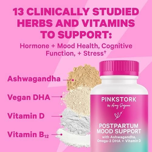 PinkStork Postpartum mood support  60 Capsules ลดความเครียดสะสม ของแม่หลังคลอด - รูปที่ 7
