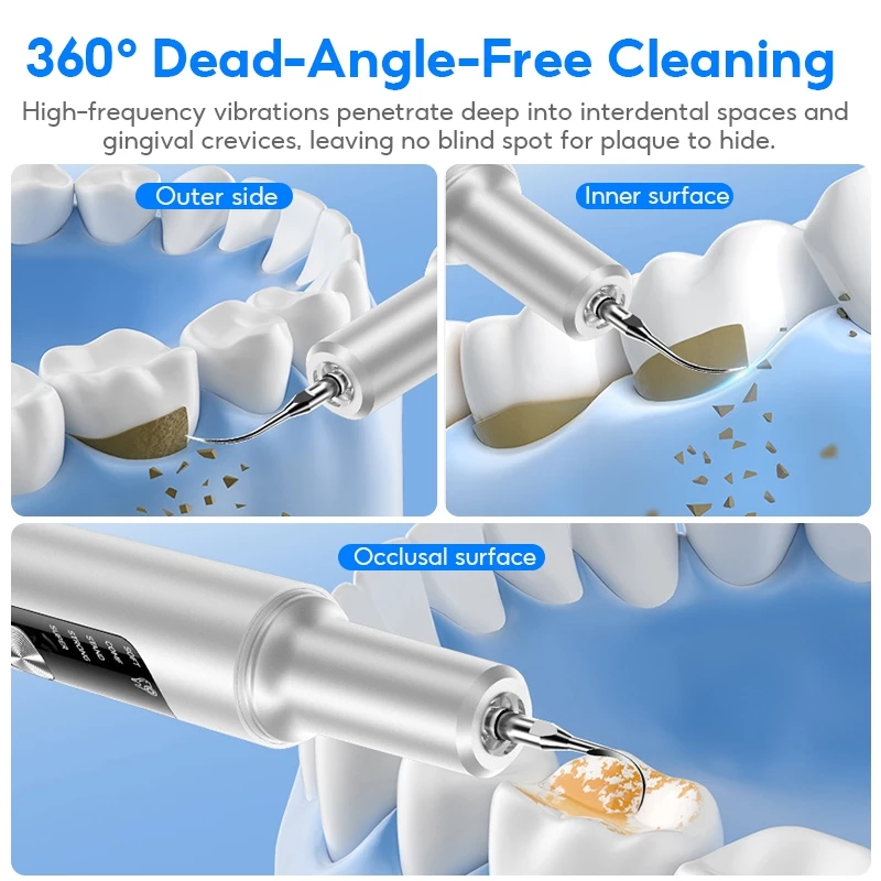 MeeGoo  เครื่องขูดหินปูนไฟฟ้า ขจัดคราบฟัน ที่ขูดหินปูน ระบบอัลตราโซนิก ฆ่าเชื้ออัตโนมัติ thumbnail 8