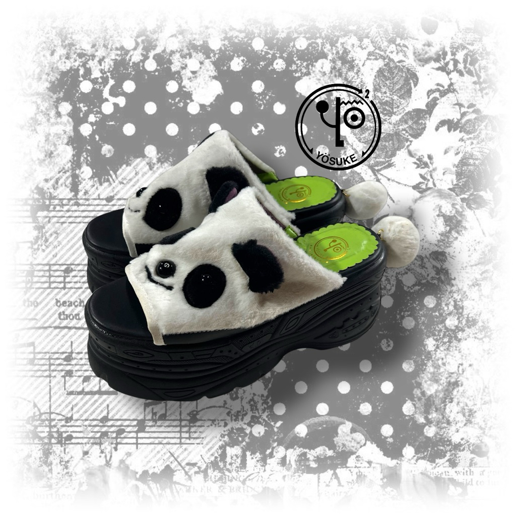 🐼Y2K Rare find YOSUKE Panda sandals🐼