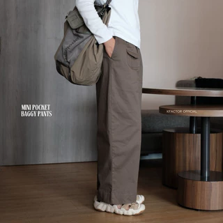 Mini Pocket Baggy pants กางเกงกระบอกใหญ่ ทรง Baggy ดีเทลกระเป๋าเล็กด้านหน้า ใส่ได้ทั้งผู้หญิงและผู้ชาย