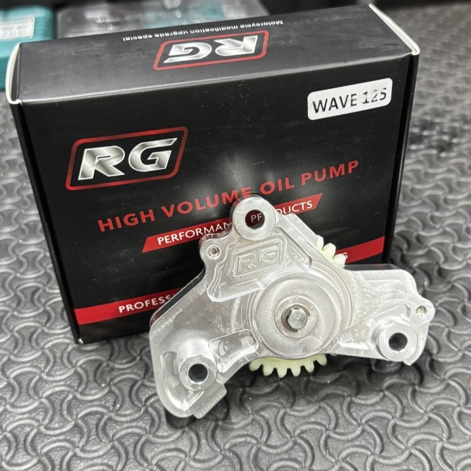 ปั้มน้ำมันเครื่อง RG งานCNC W125 เวฟ125 ลูกปั้มใหญ่ ฉีดแรงรองรับลูกโต