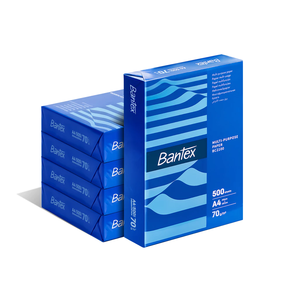 Bantex กระดาษ A4 ความหนา 70/80 แกรม มี 500 แผ่น สามารถปริ้นสีได้สองด้านวัสดุคุณภาพสูง Copy Paper