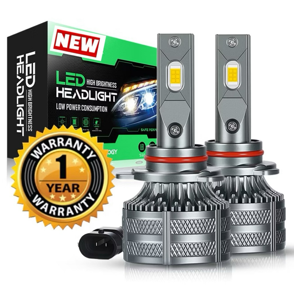 หลอดไฟหน้ารถยนต์ หลอดไฟ LED แสงสีขาว 150W 30000LM H4 H11 H1 H7 HB3 9005 6500K ซุปเปอร์สว่าง