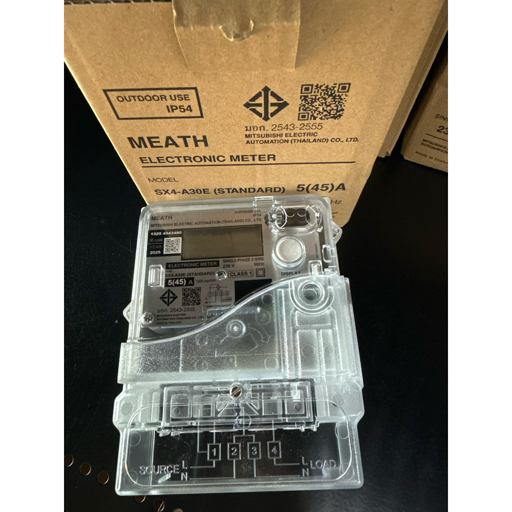 มิเตอร์ดิจิตอล SX4-A30E 5(45) มิเตอร์ไฟฟ้า 1P2W มิตซูบิชิ