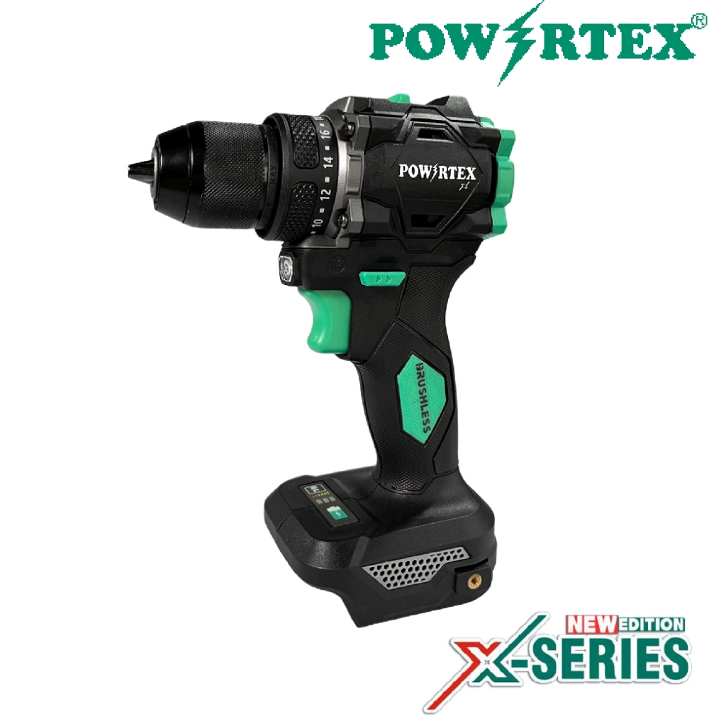 POWERTEX | สว่านไร้สาย10mm. (X-Series) 55 N.m