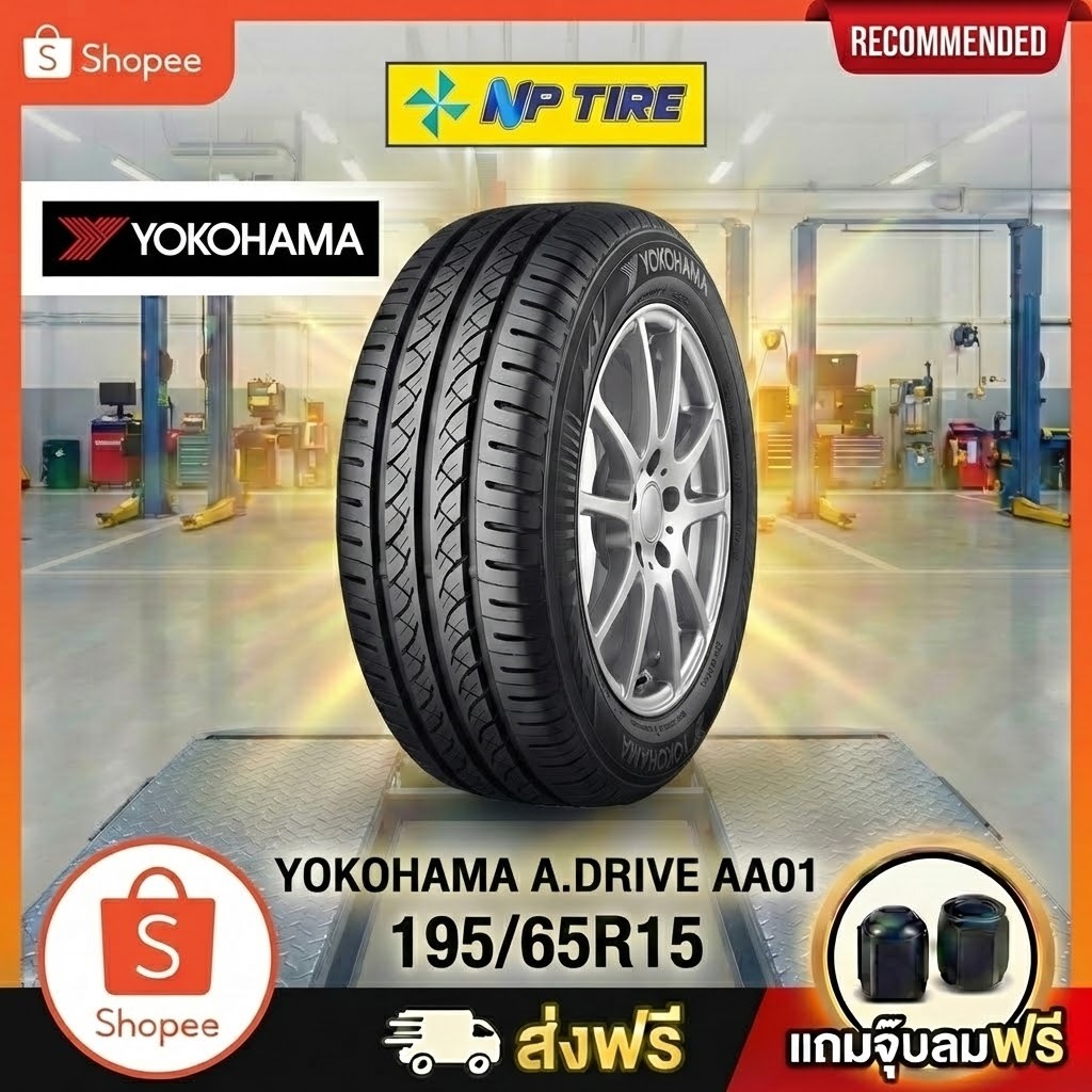 ยาง 195/65R15 YOKOHAMA A.DRIVE AA01 ราคาต่อเส้น  ปี 2025