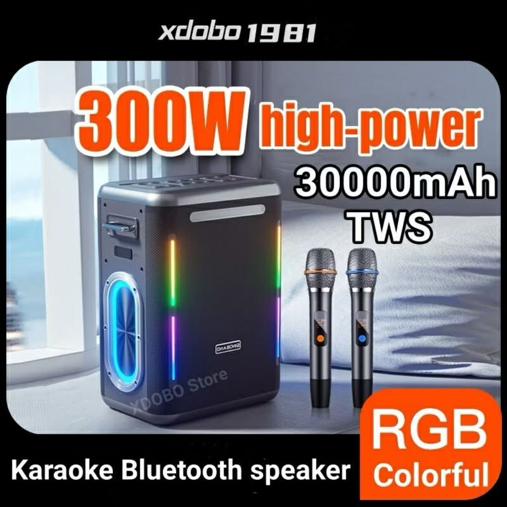ลำโพงบลูทูธกันน้ำกลางแจ้ง แบบพกพา 300w