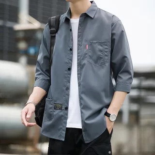 เสื้อเชิ้ตผู้ชายสไตล์ฤดูร้อนเสื้อผู้ชาย และเสื้อผู้ชายธุรกิจสบาย ๆ