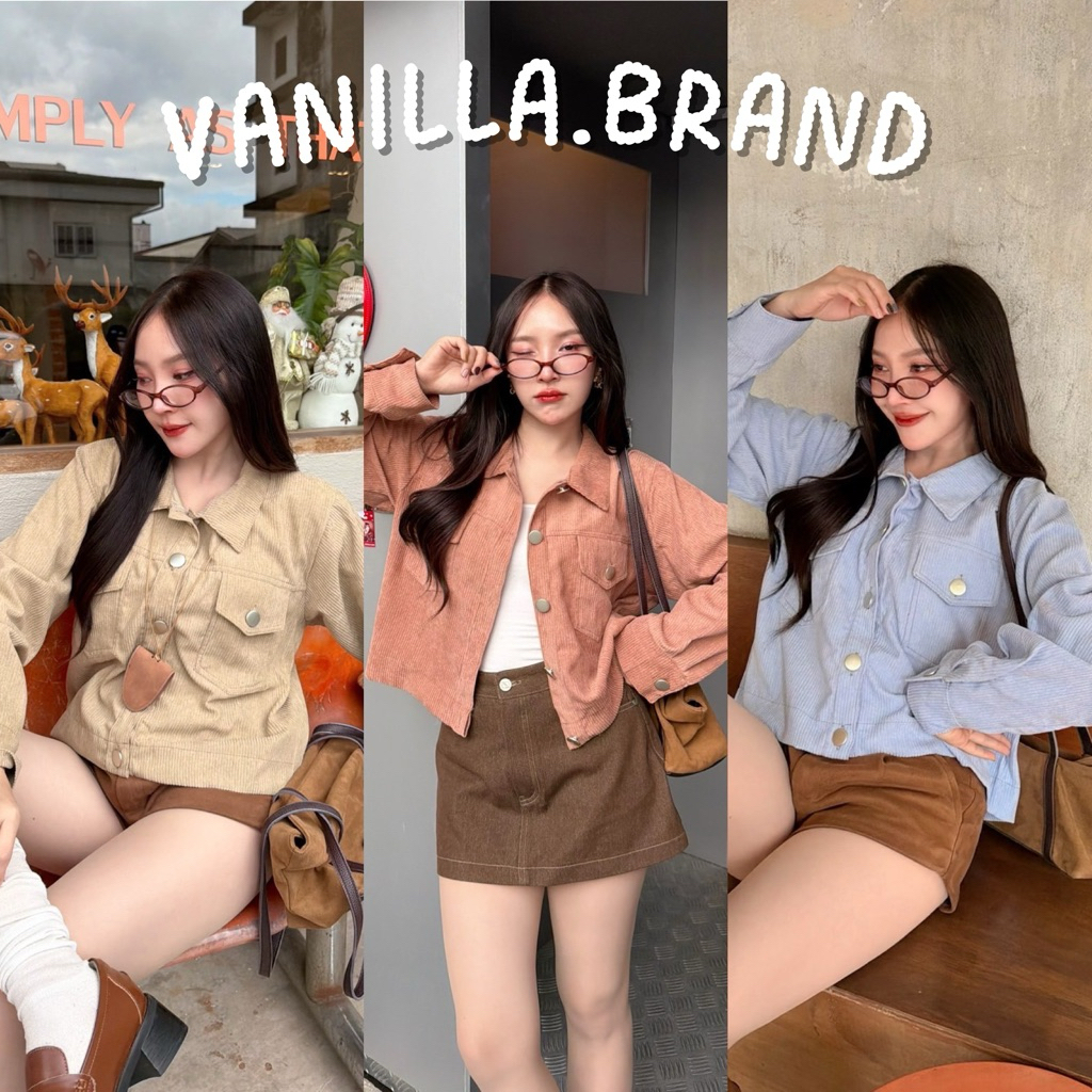 เสื้อเชิ้ตแขนยาว ผ้ากำมะหยี่ลูกฟูก -ck / VB0633