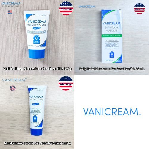 Vanicream® Moisturizing Cream For Sensitive Skin 57 or 113 g มอยสเจอร์ไรซิ่ง ให้ความชุ่มชื้น
