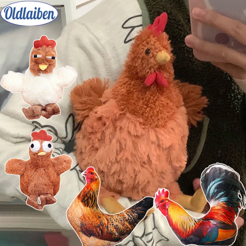 Oldlaiben ตุ๊กตาไก่ ของเล่นตุ๊กตา jeycat Ceycat Ceile Chckn ตุ๊กตาสัตว์ ของขวัญวันเกิด