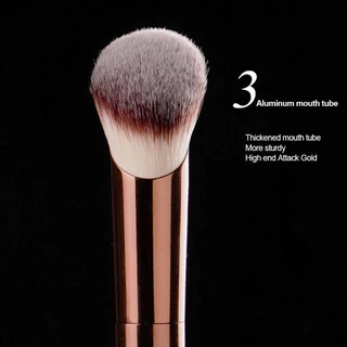 Hourglass long handle oblique Foundation Brush concealer brush Makeup Brushes เส้นใยนุ่มผมแฟชั่นการออกแบบแปรงหน้าเดียว