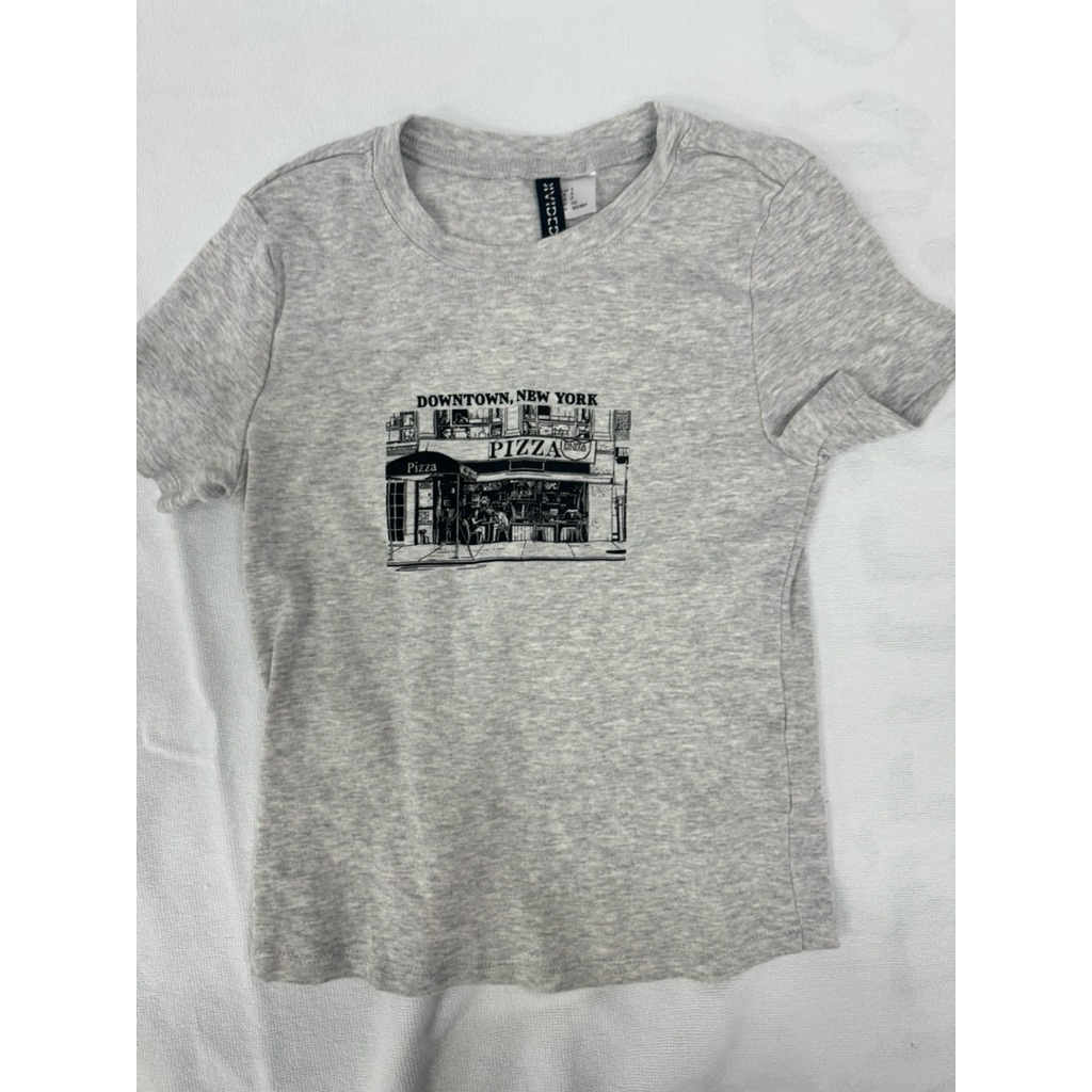 เสื้อยืด baby tee แบรนด์ uniqlo H&M beforesunset