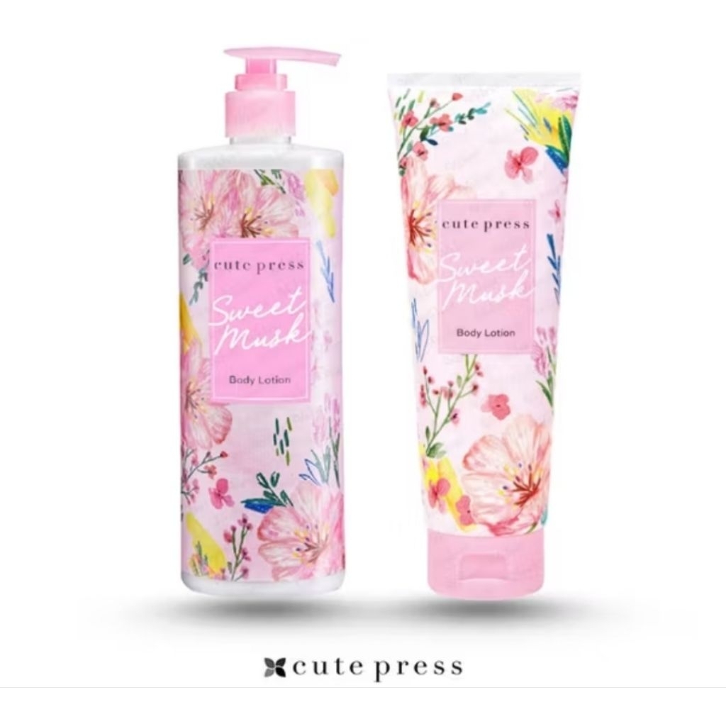 โลชั่นบำรุงผิวกาย Cute Press 490 มล. กลิ่นหอมติดผิว ผิวนุ่มชุ่มชื่นยาวนาน