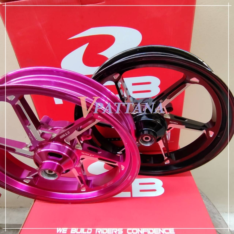 RCB ล้อแม็ก CT600 for AEROX (ํY2016-2024)  2.50-14/3.50-14 (หลังดรัม)
