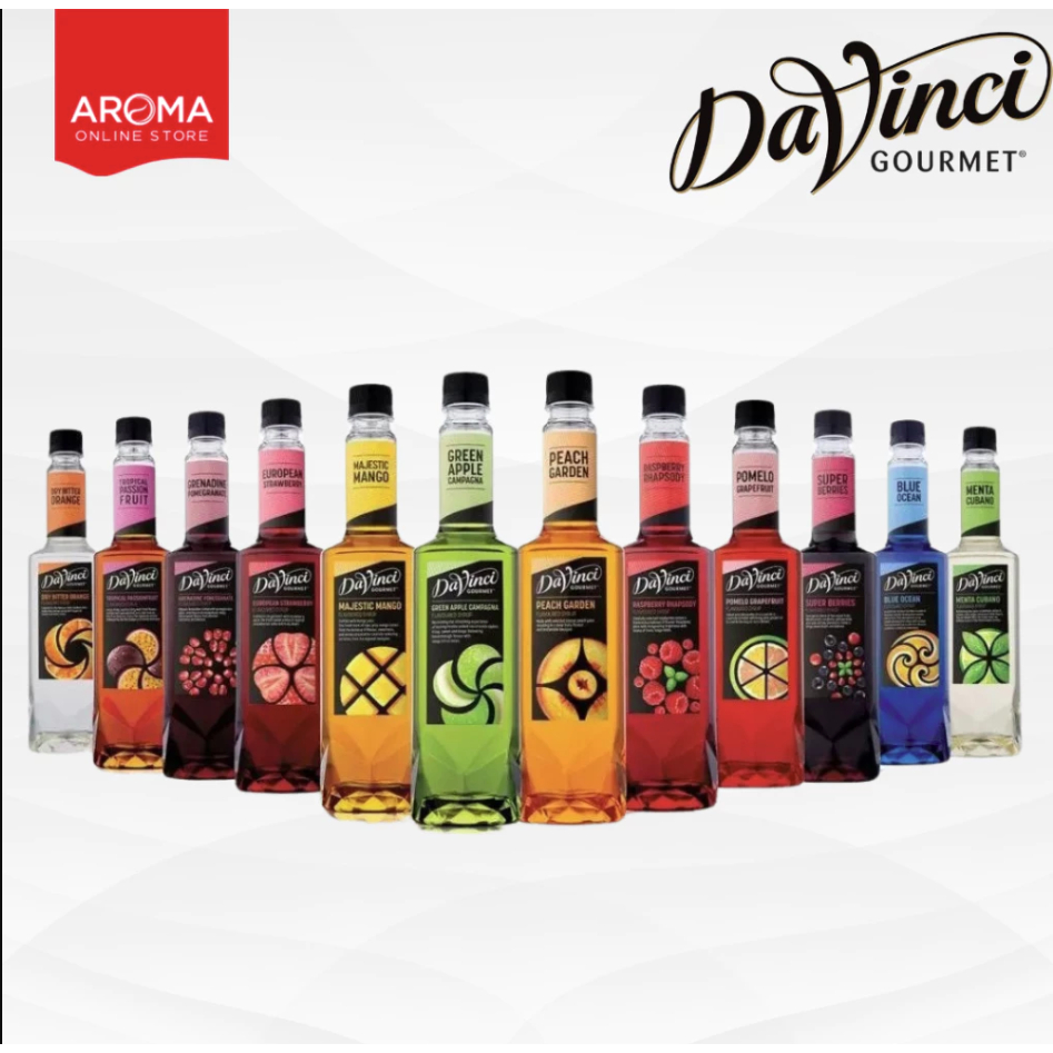 Davinci Syrup ดาวินชี่ น้ำเชื่อมแต่งกลิ่น ขนาด 750 Ml. (True To Fruit Syrup)