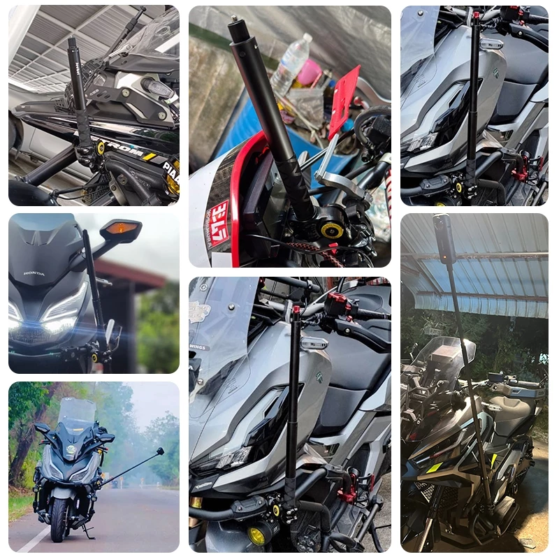 ที่ยึดกล้อง Action Camera โลหะ สำหรับแฮนด์มอเตอร์ไซค์ จักรยาน Bike Motor Handlebar Mount รองรับ GoPro DJI Insta360 Phone thumbnail 3