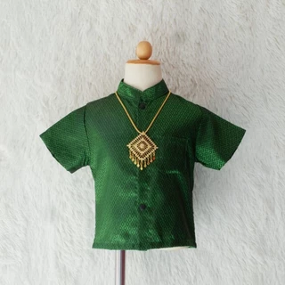 เฉพาะเสื้อผ้าไทยพี่หมื่นแขนสั้นของเด็กพร้อมส่ง
