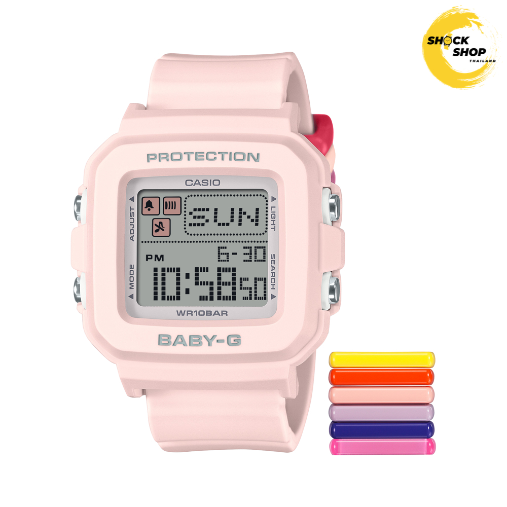 CASIO BABY-G นาฬิกาข้อมือผู้หญิง รุ่น BGD-10L-4D ซีรีส์ BGD-10 วัสดุเรซิ่น สีชมพู เบบี้จี