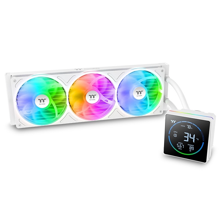 THERMALTAKE TH360-S V3 ARGB Sync AIO Liquid Cooler - Snow Edition (CL-W472-PL12SW-A)