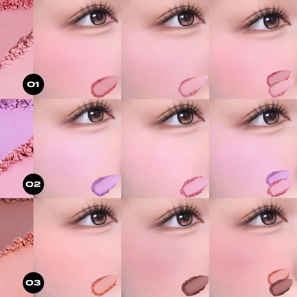BEAUTILAB เซตบลัชออน 2 สี พร้อมแปรงและลิปแมตต์ thumbnail 4