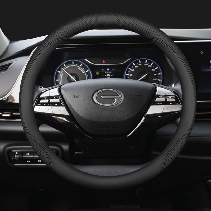 Noyoki ฝาครอบพวงมาลัย AION UT อุปกรณ์เสริม ดีไซน์หนังกลับผสมหนังคาร์บอนไฟเบอร์ AION V / AION Y - รูปที่ 5