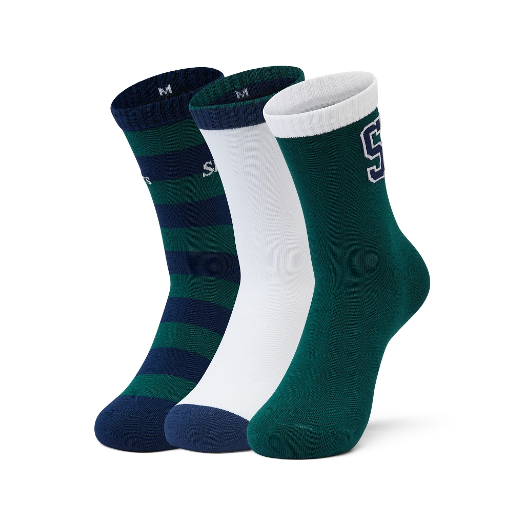 Skechers สเก็ตเชอร์ส ถุงเท้ายูนิเซ็กส์ Unisex Crew Socks - L423U011-038Y