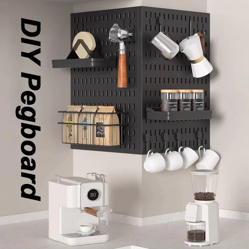 (พร้อมส่ง) สกัวดิสยึดกับโต๊ะ เพ็กบอร์ด บอร์ดรูพลาสติก ABS Pegboard ชั้นวางของติดผนัง ใช้งานหลายอย่าง thumbnail 5