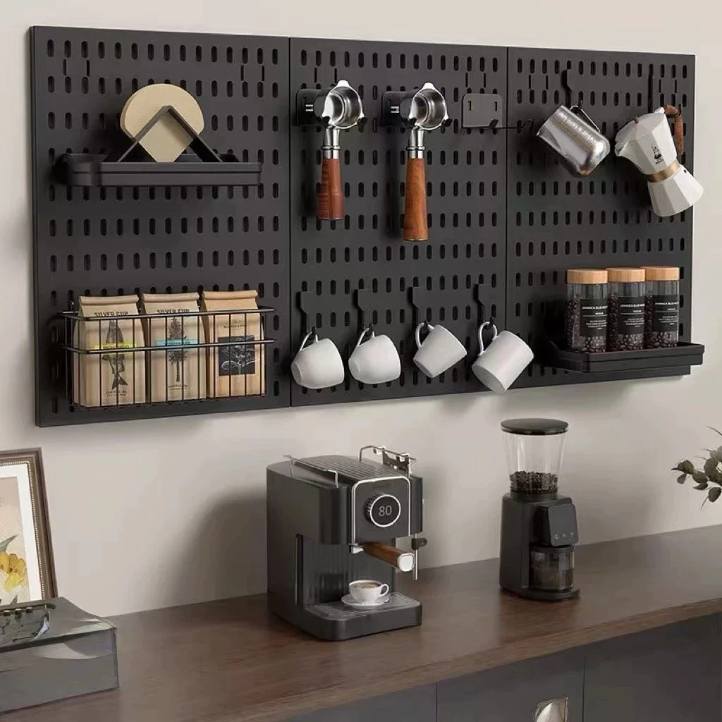 (พร้อมส่ง) สกัวดิสยึดกับโต๊ะ เพ็กบอร์ด บอร์ดรูพลาสติก ABS Pegboard ชั้นวางของติดผนัง ใช้งานหลายอย่าง thumbnail 4