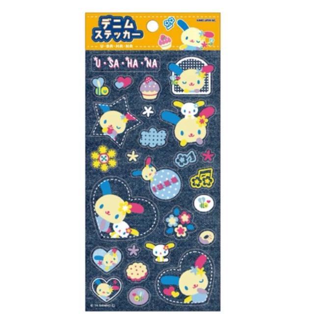 สติกเกอร์ sticker denim us Japan Sanrio Sticker - Usahana : Denim Sunburn