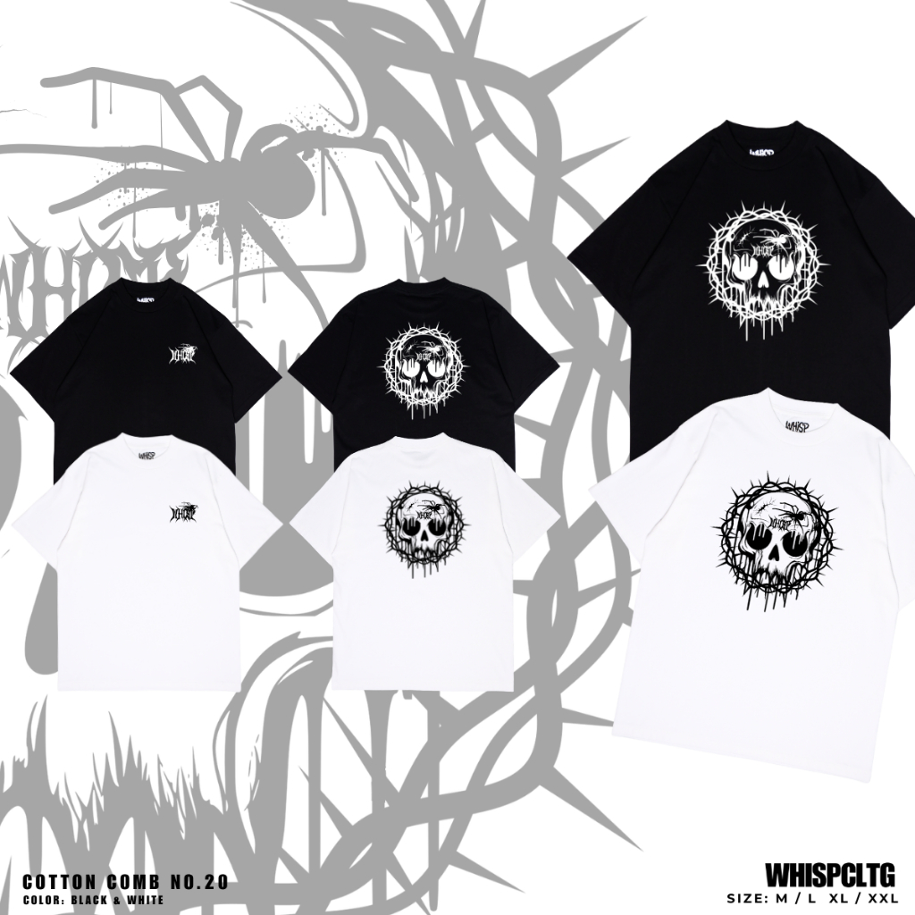 เสื้อยืด WHISP-T53/54 เสื้อยืดคอกลม คอฟิตๆ ผ้า Cotton Comb เนื้อผ้าหนาเรียบ สัมผัสนุ่ม