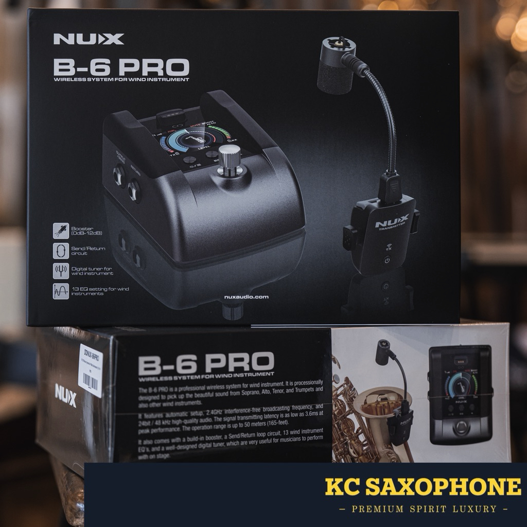 ไมค์แซกโซโฟน NUX B-6 PRO Wireless System for Wind Instruments