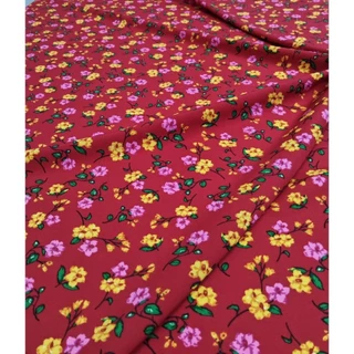 ผ้าไหมอิตาลี มี 6 สี เนื้อนิ่มมาก ลายดอกเหมยฮัว หน้ากว้าง 153 cm #ผ้าเมตร #ผ้าหลา #ผ้าลายดอก