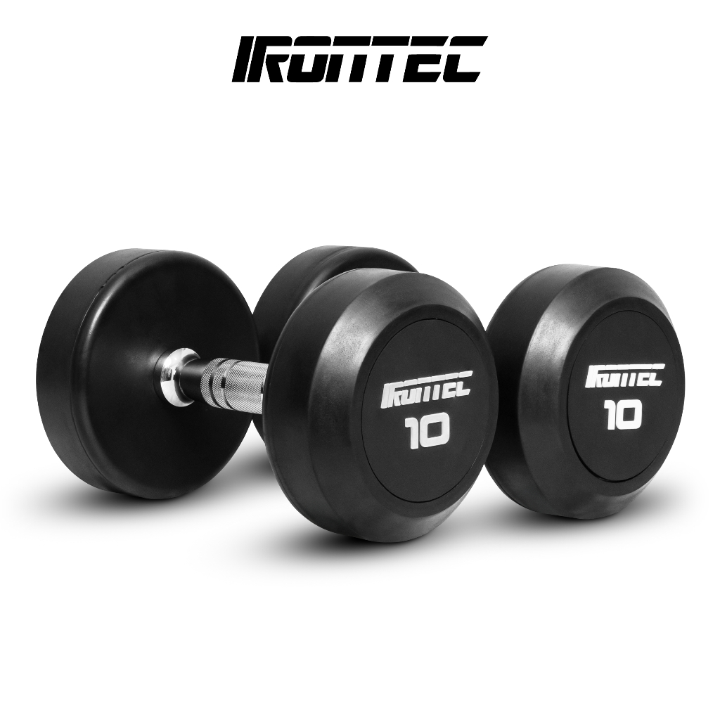 ดัมเบลกลม หุ้มยาง IRONTEC ขนาด 2.5 - 10KG X 2 ชิ้น (DB4012) - เครื่องออกกำลังกาย แบรนด์ IRONTEC รูปที่ 4