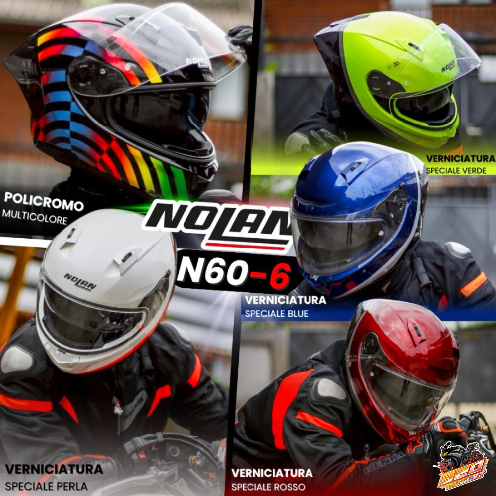 หแถมฟรี!! ชิลด์ดำ+แผ่นกันฝ้า (เฉพาะลาย) หมวกกันน็อค Nolan รุ่น N60-6 Sport รุ่นใหม่ล่าสุด ส่งไว!! 32