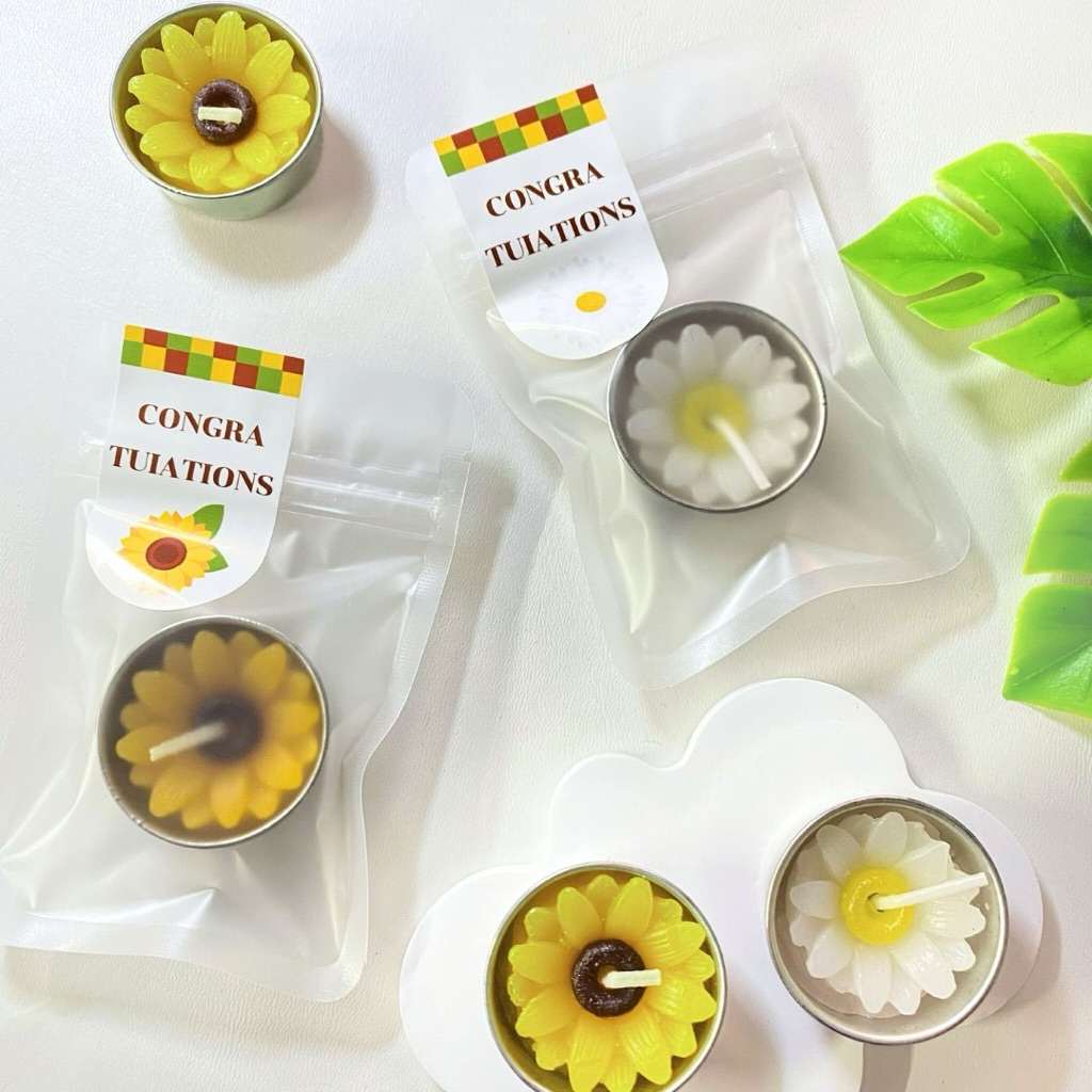 ของขวัญปัจฉิม เทียนหอมดอกไม้ พร้อมแพ็คเกจ ของขวัญวันเรียนจบ ของที่ระลึก ของขวัญปัจฉิมราคาถูก ของขวัญรับปริญญา