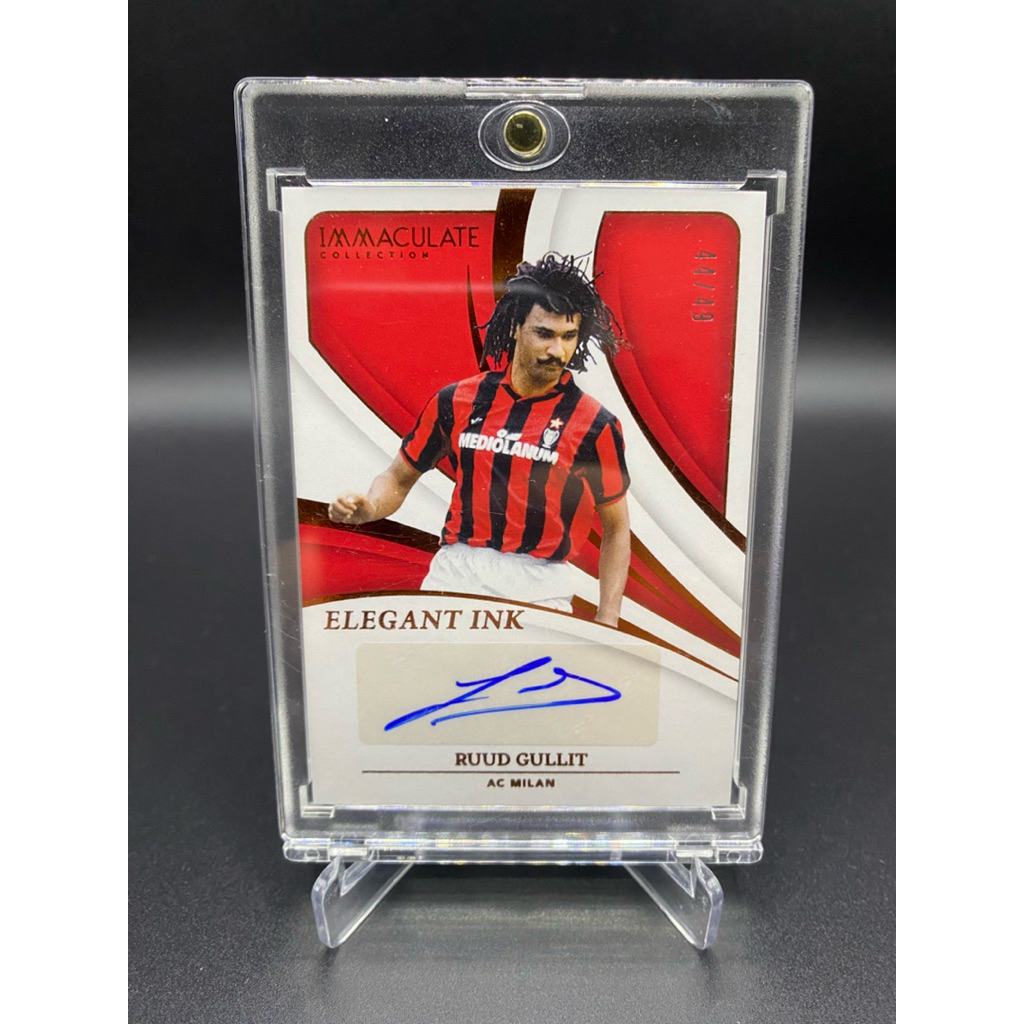 การ์ดฟุตบอล✍🏼ลายเซ็น Ruud Gullit | Panini Immaculate Collection – Elegant Ink /49