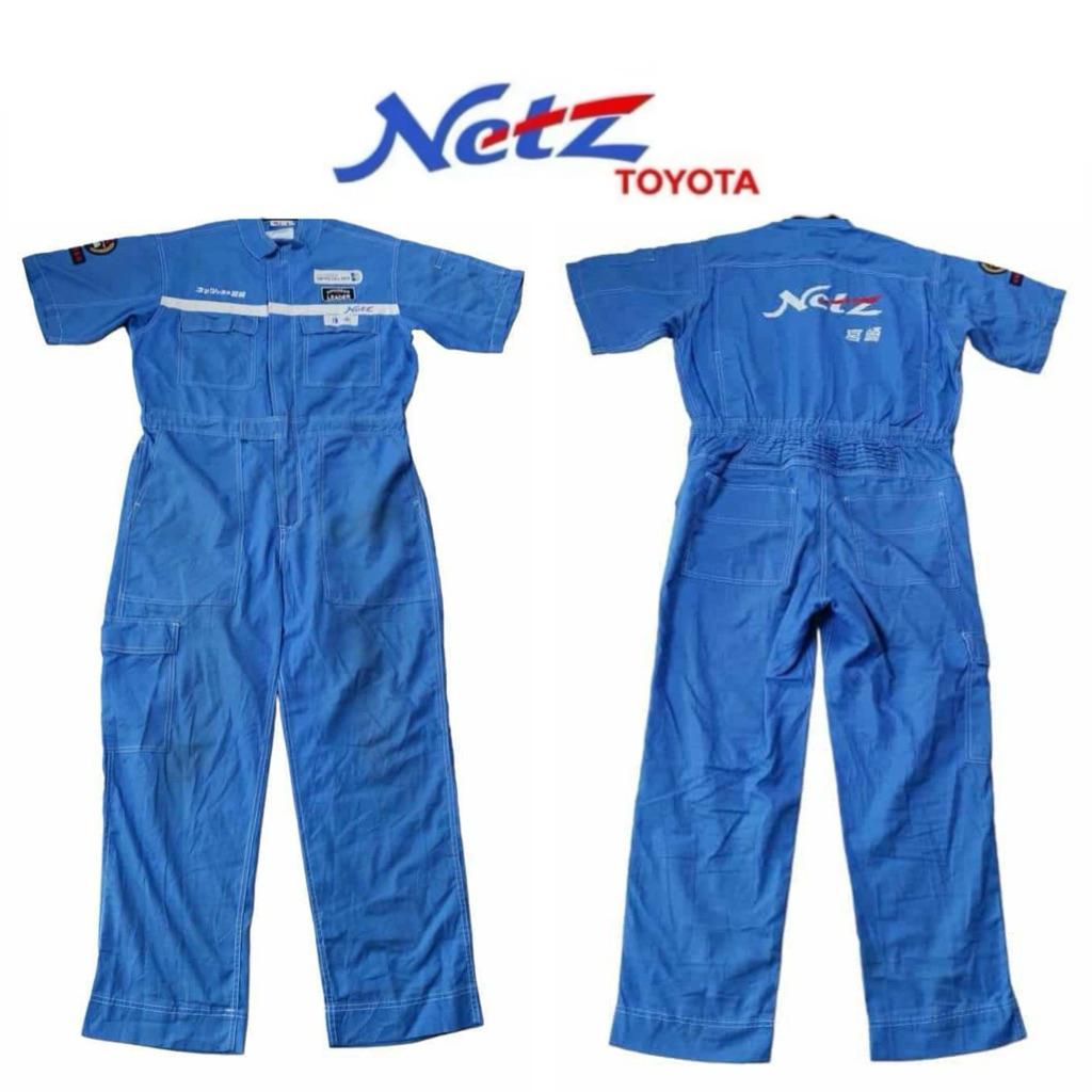 ชุดหมี ชุดช่าง ชุดยูนิฟอร์ม ชุดทำงาน Toyota  netz  size :BL ใหม่มาก นานๆาที no.A66