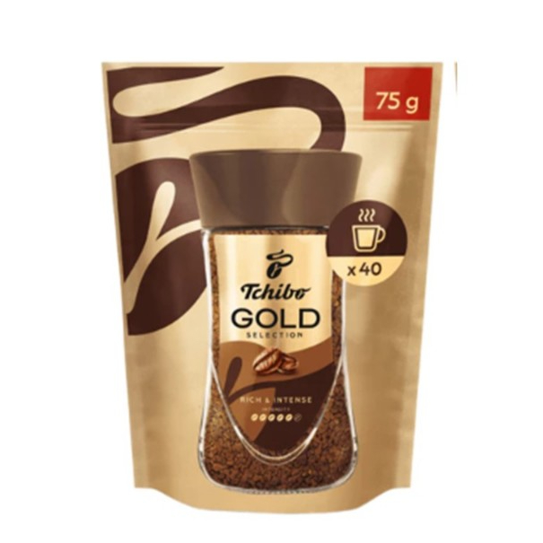 ทชิโบ โกลด์ ซีเล็คชั่น กาแฟนำเข้า จากเยอรมัน 75 กรัม / Tchibo Gold Selection Instant Coffee 75g.