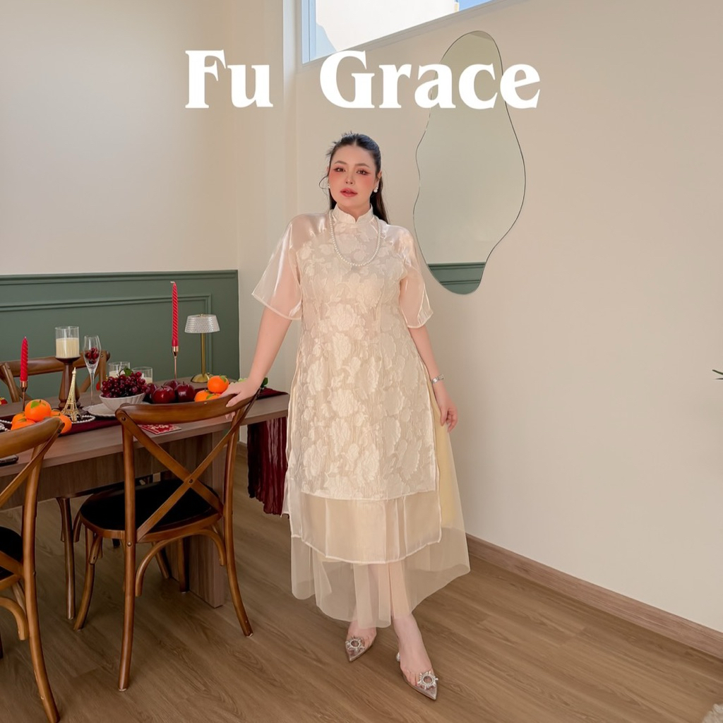Lady M | Fu Grace set มีให้เลือก M-3XL เอาใจสาวๆ ต้อนรับเทศกาลตรุษจีน สวย เรียบหรู สุภาพ ใส่ออกงาน ทำงาน รับอั่งเปา ราคา ถูกที่สุด ดีลบีเคเค