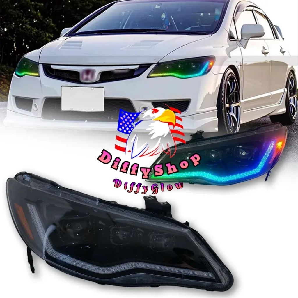 ไฟหน้า RGB FULL LED CIVIC FD 2005-2012