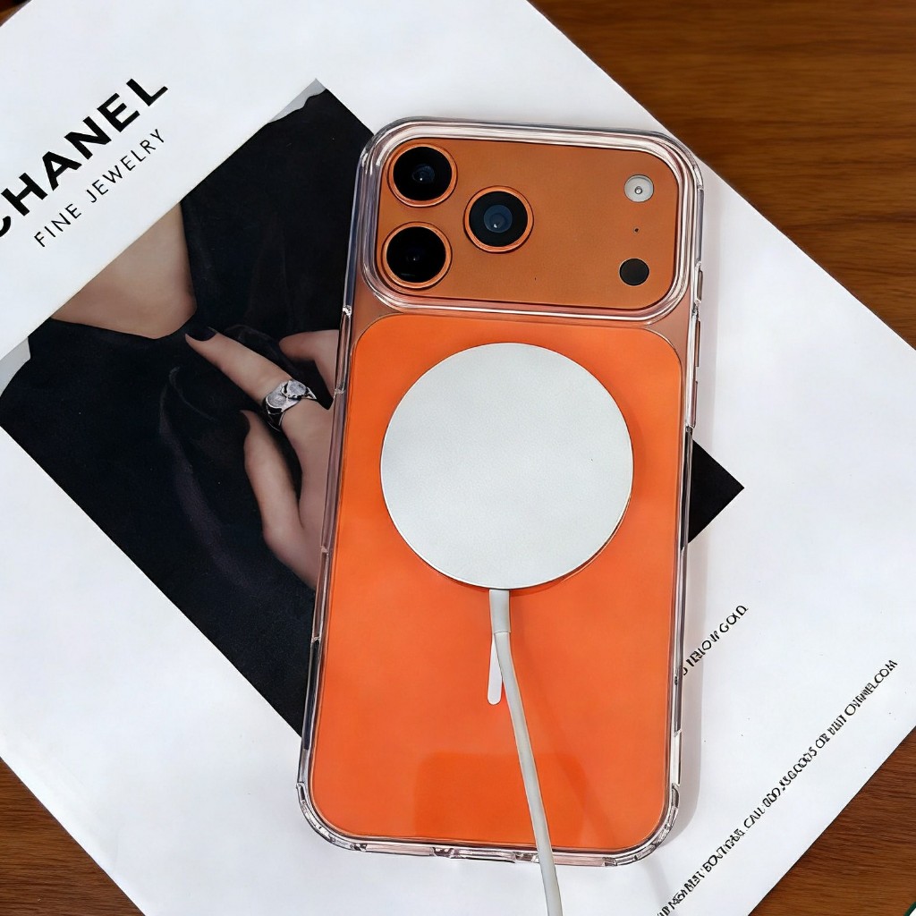 เคสชาร์จได้ วงเเหวน เคสอะคริลิค หลังพื้นเงา for iPhone 17 16 15 14 13 11 17promax 16plus 15plus 14plus 16promax 15promax - รูปที่ 5