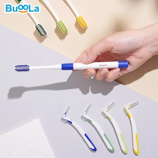 Buoola แปรงสีฟันสำหรับคนจัดฟัน+แปรงขัดซอกฟัน 10 ชิ้น ขนแปรงนุ่ม ไม่บาดเหงือก