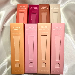 พร้อมส่ง ROM&ND COLOR LIP MATTE ลิปแมทท์เนื้อนุ่ม แท้จากเกาหลี